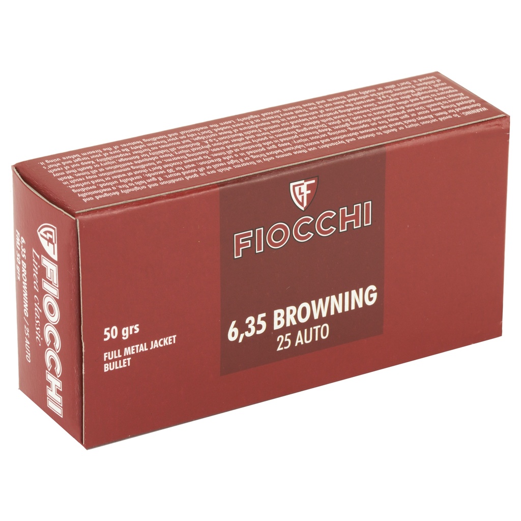 FIOCCHI 25ACP 50GR FMJ 50/1000 1