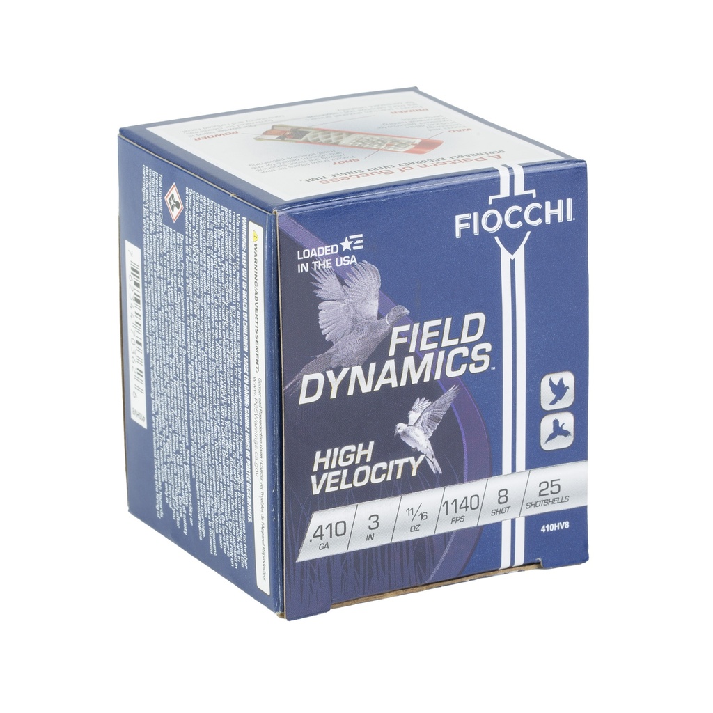 FIOCCHI HV LD 410 BORE 3" #8 25/250 1