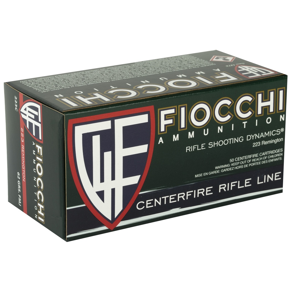 FIOCCHI 223REM 62GR FMJBT 50/1000 1