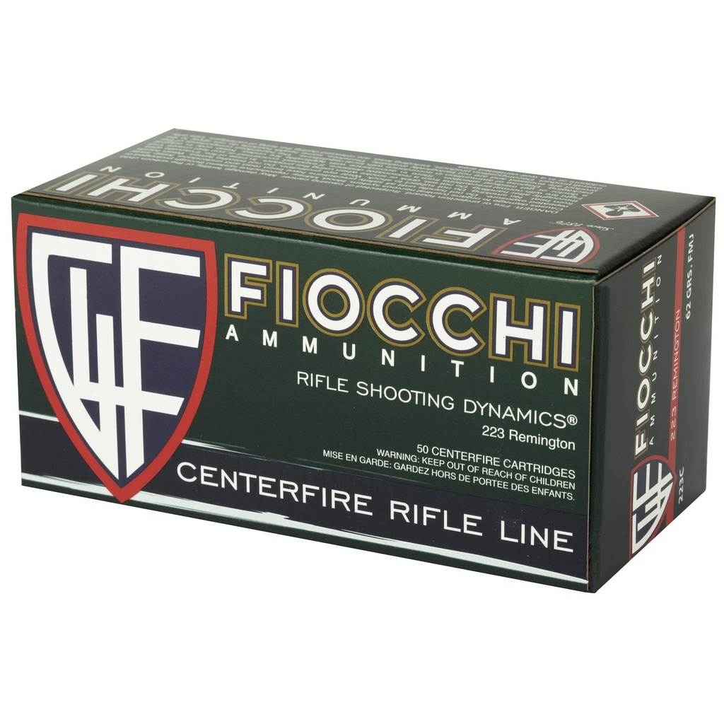 FIOCCHI 223REM 62GR FMJBT 50/1000 2