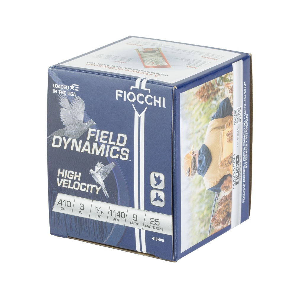 FIOCCHI HV LD 410 BORE 3" #9 25/250 2