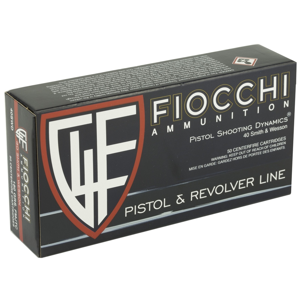 FIOCCHI 40SW 180GR FMJ 50/1000 1