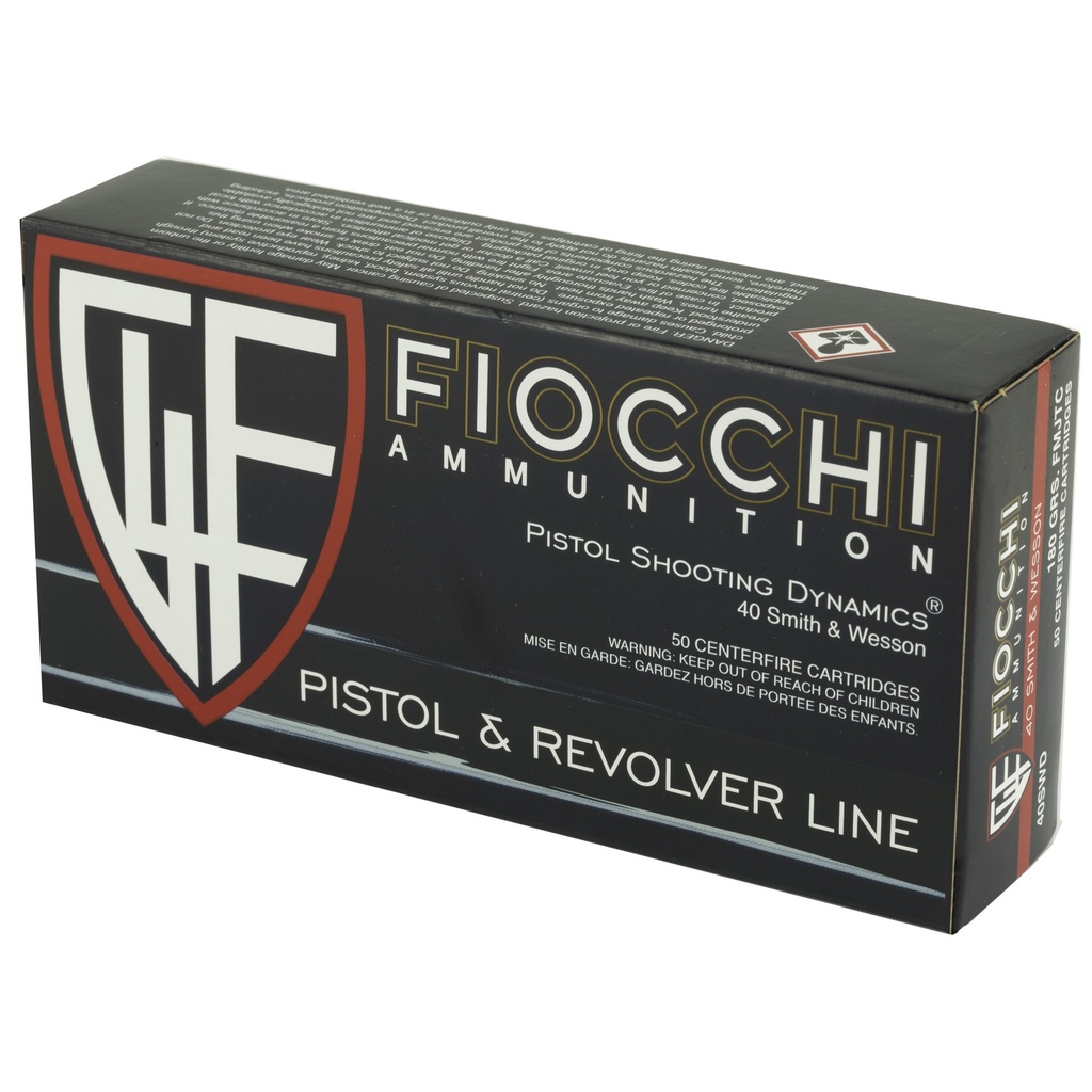 FIOCCHI 40SW 180GR FMJ 50/1000 2