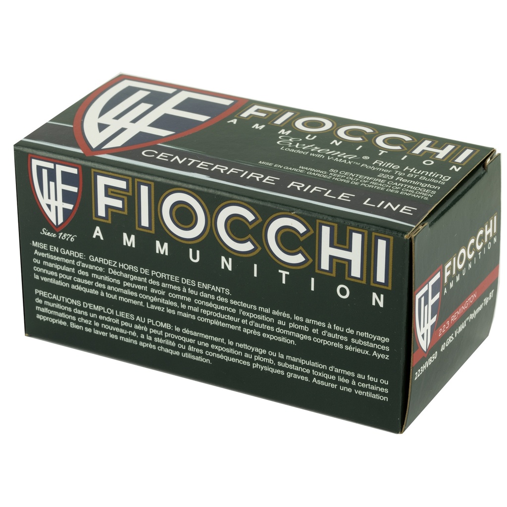 FIOCCHI 223REM 40GR VMAX 50/1000 2