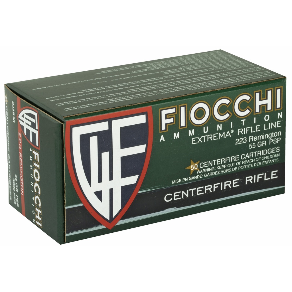 FIOCCHI 223REM 55GR PSP 50/500 1