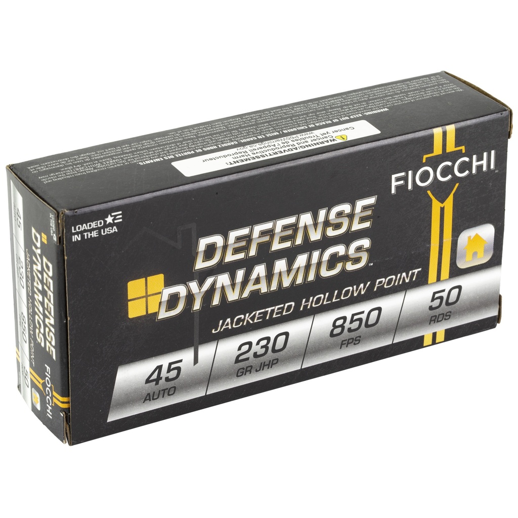 FIOCCHI 45ACP 230GR JHP 50/500 1