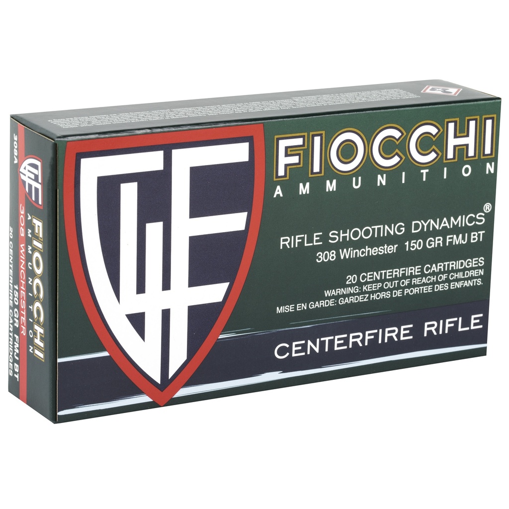 FIOCCHI 308WIN 150GR FMJBT 20/200 1
