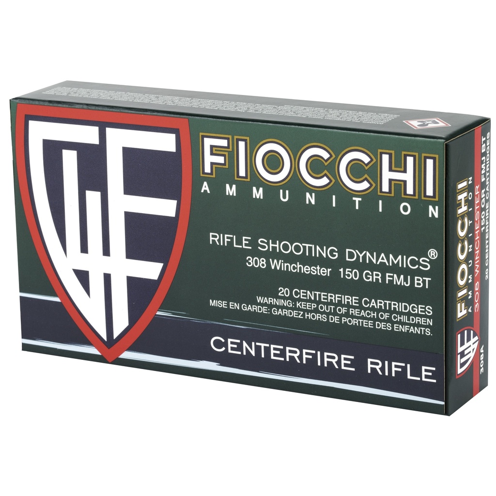 FIOCCHI 308WIN 150GR FMJBT 20/200 2