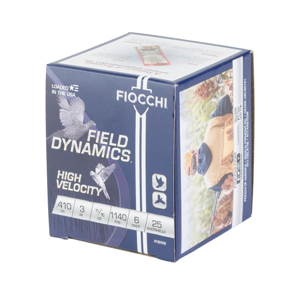 FIOCCHI HV LD 410 BORE 3" #6 25/250 2