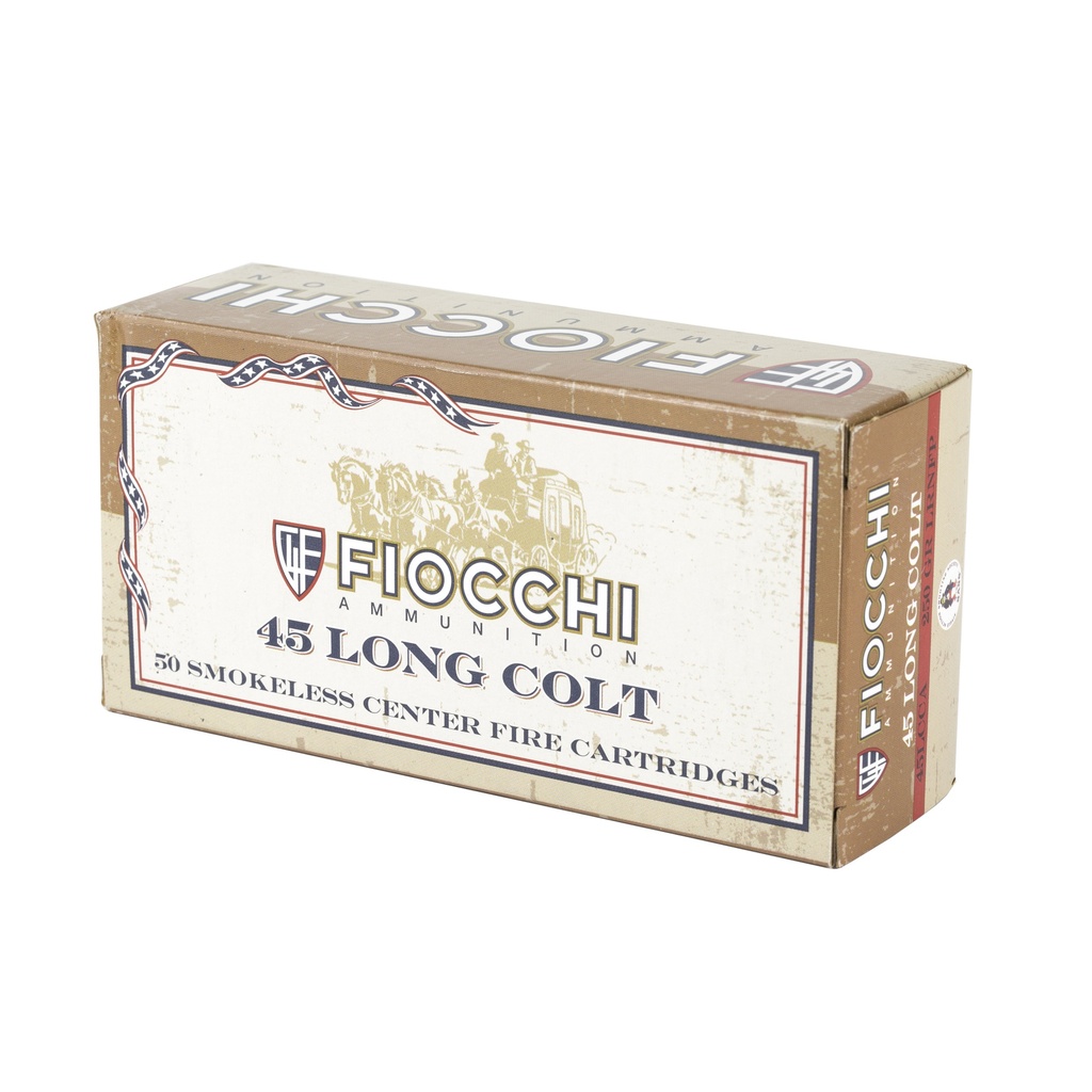 FIOCCHI 45 COLT 250GR LRNFP 50/500 2
