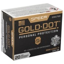 Speer Ammunition SPR GOLD DOT 9MM+P 124GR HP 20/200 1