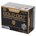 Speer Ammunition SPR GOLD DOT 9MM+P 124GR HP 20/200 2