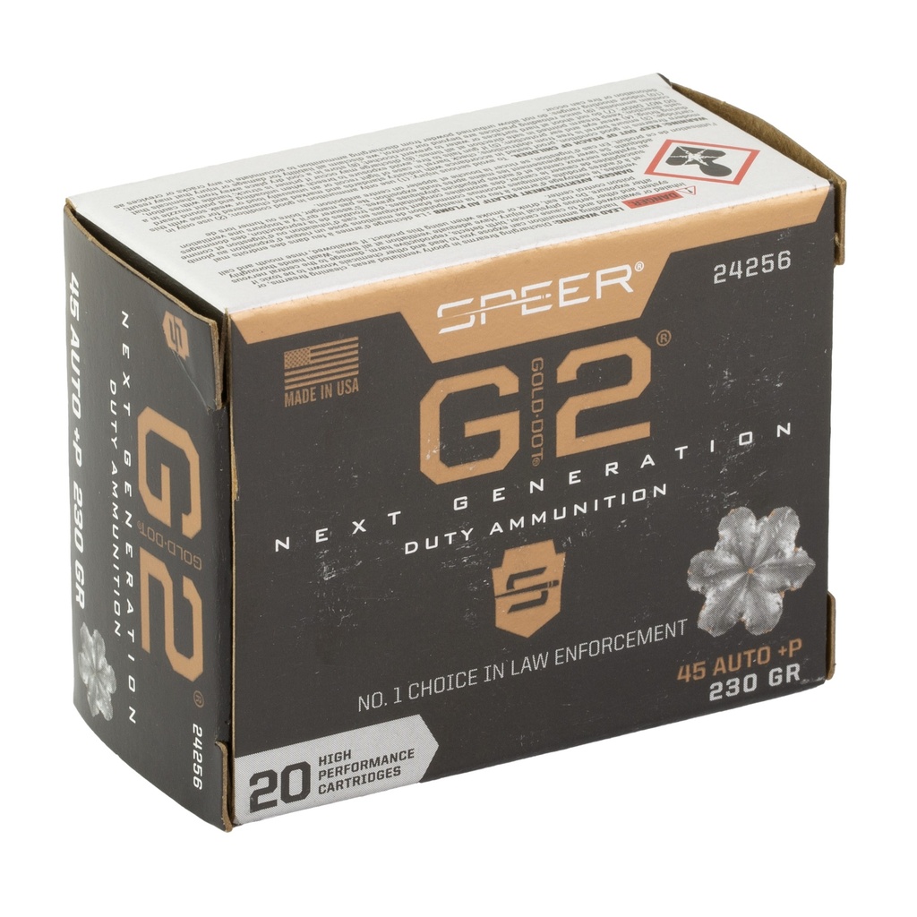 Speer Ammunition SPR GOLD DOT G2 45ACP 230GR 20/200 1