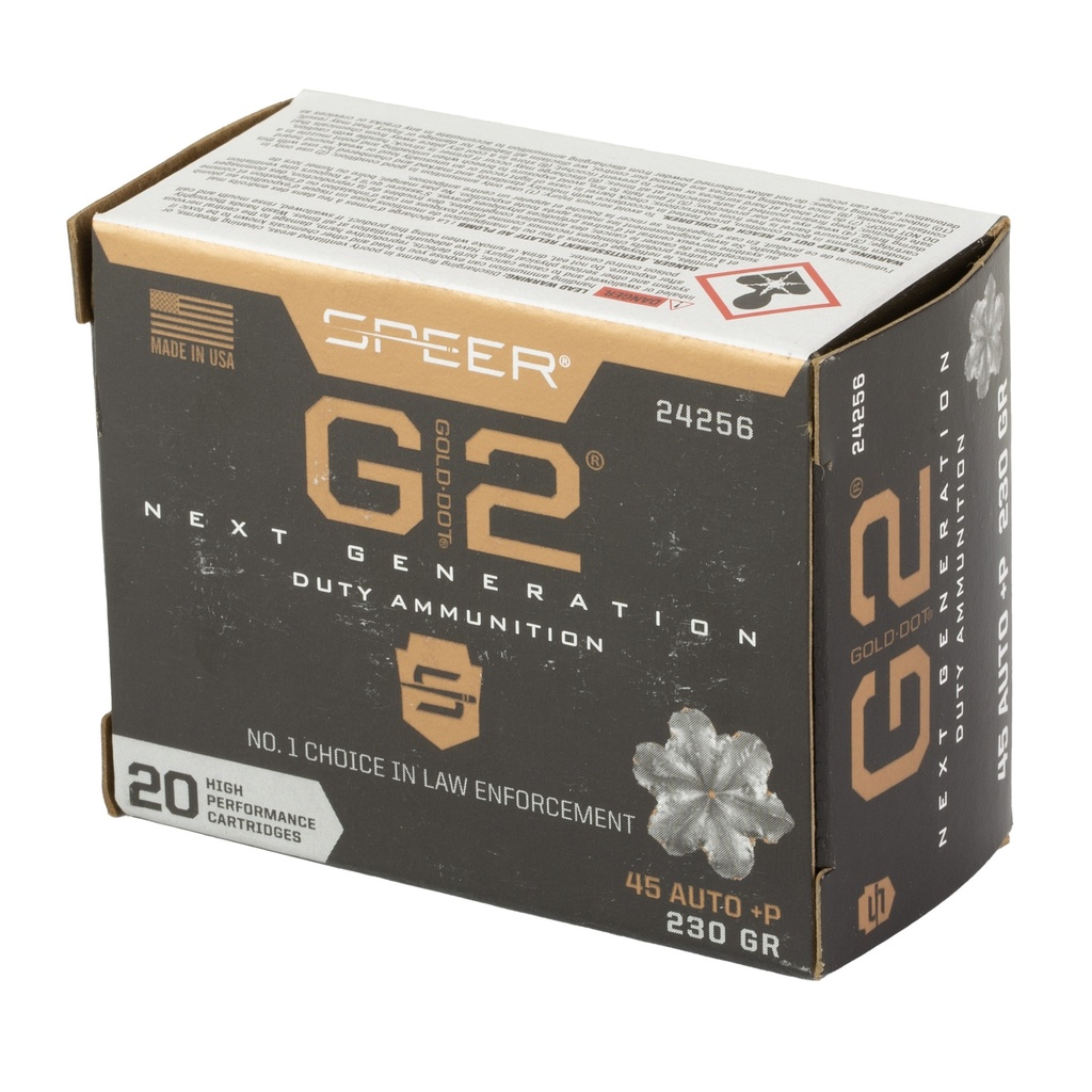 Speer Ammunition SPR GOLD DOT G2 45ACP 230GR 20/200 2