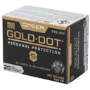 Speer Ammunition SPR GOLD DOT 327FED 100GR HP 20/200 2