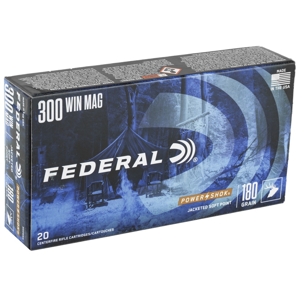 Federal FED PWRSHK 300WIN 180GR SP 20/200 1