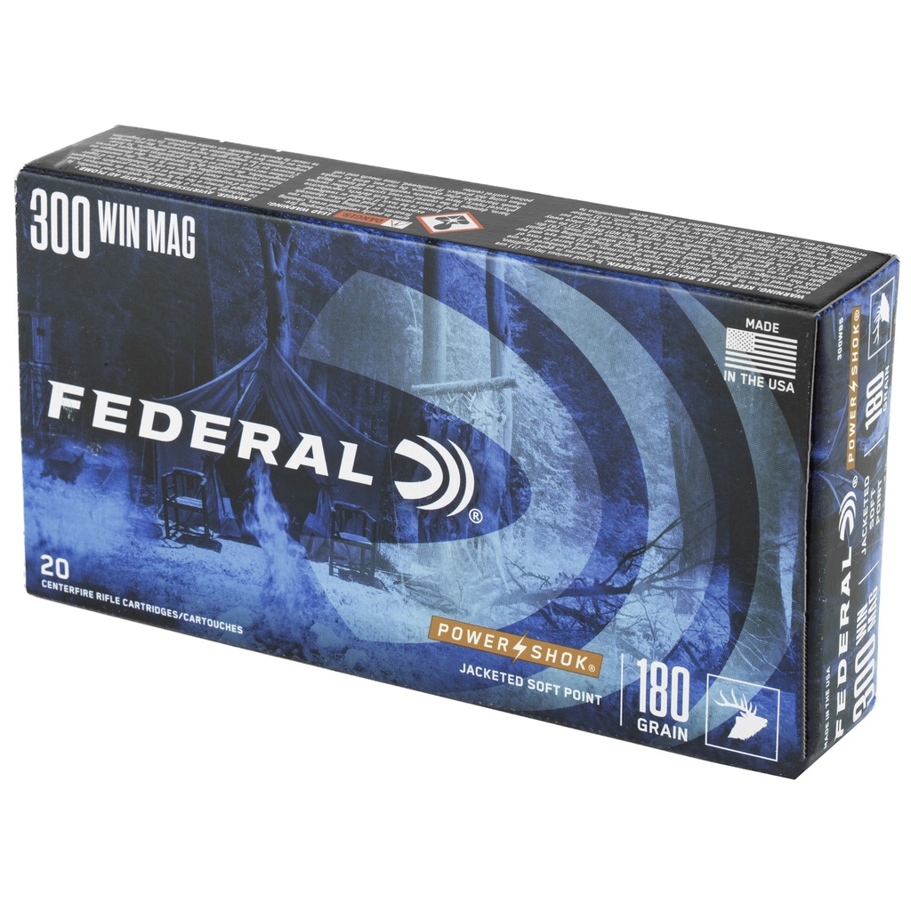 Federal FED PWRSHK 300WIN 180GR SP 20/200 2