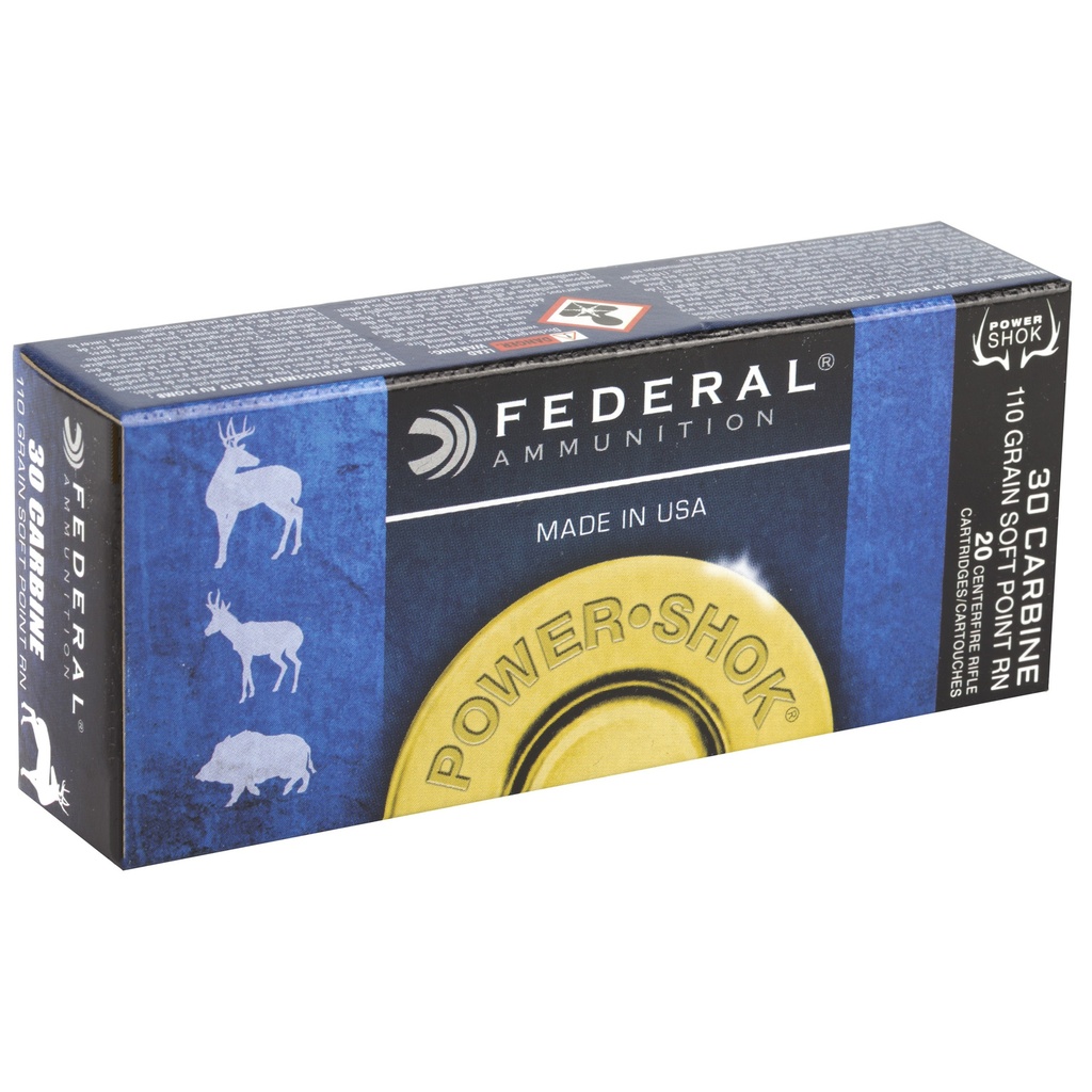 Federal FED PWRSHK 30CARB 110GR SPRN 20/200 1