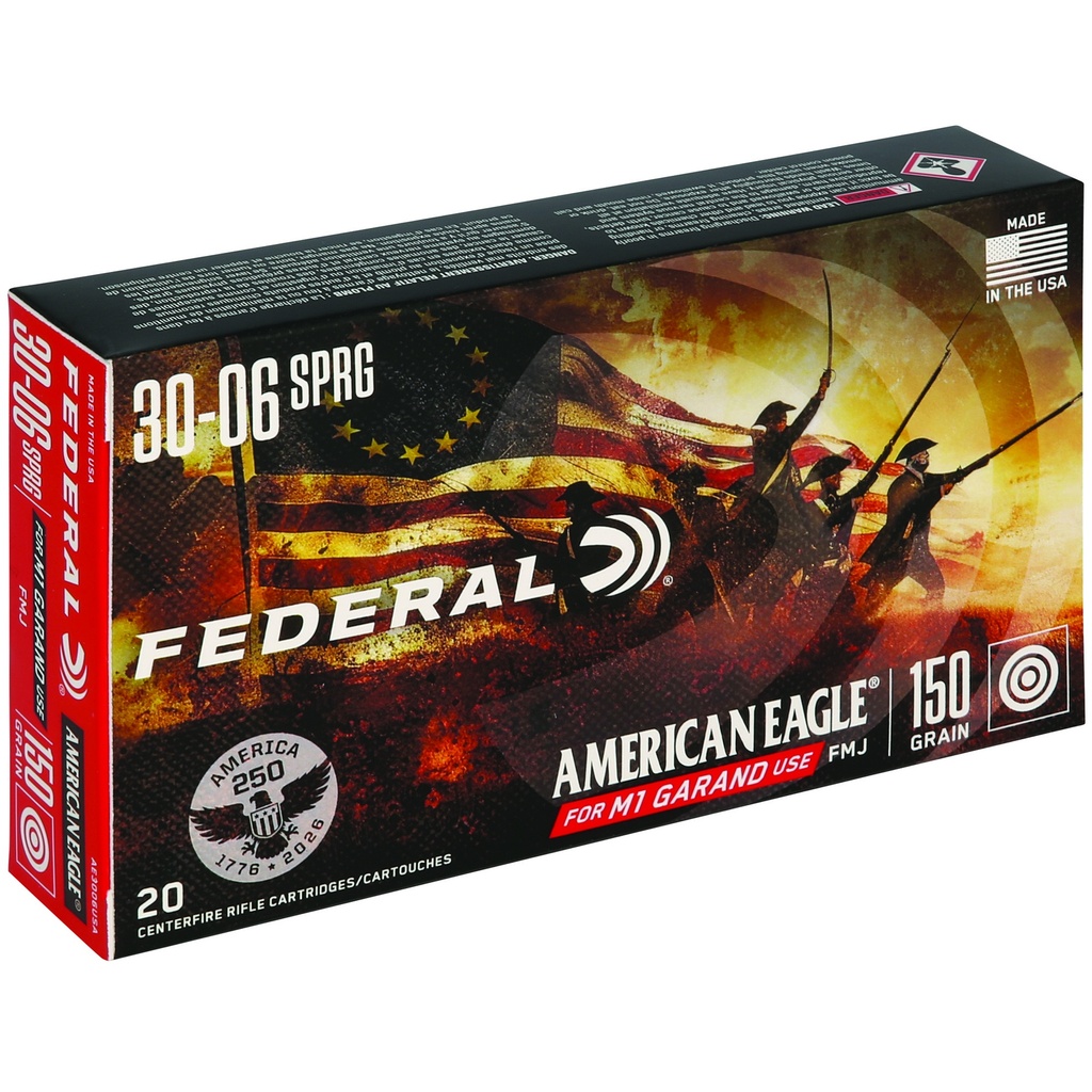 Federal FED 250TH ANV 30-06SPGFLD 150GR FMJ 1