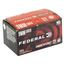 Federal FED AM EAGLE 9MM 124GR FMJ 100RD 1