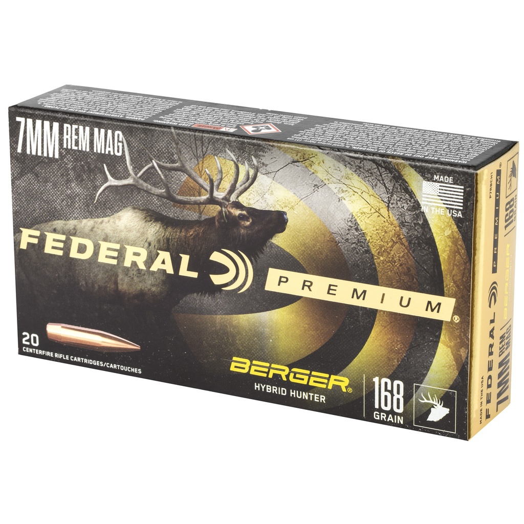 Federal FED PRM 7MM MAG 168GR HYB HR 20/200 2