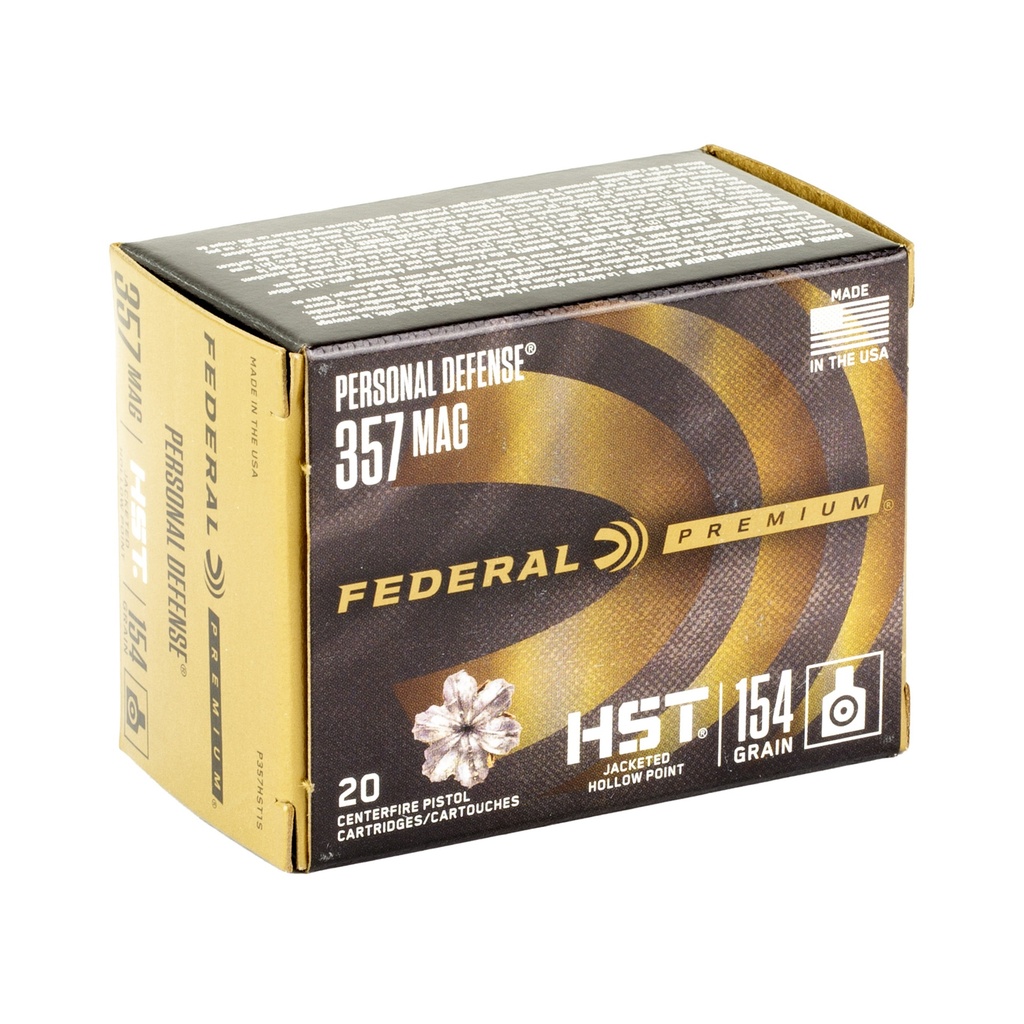 Federal FED PRM 357MAG 154GR HST JHP 20/200 1