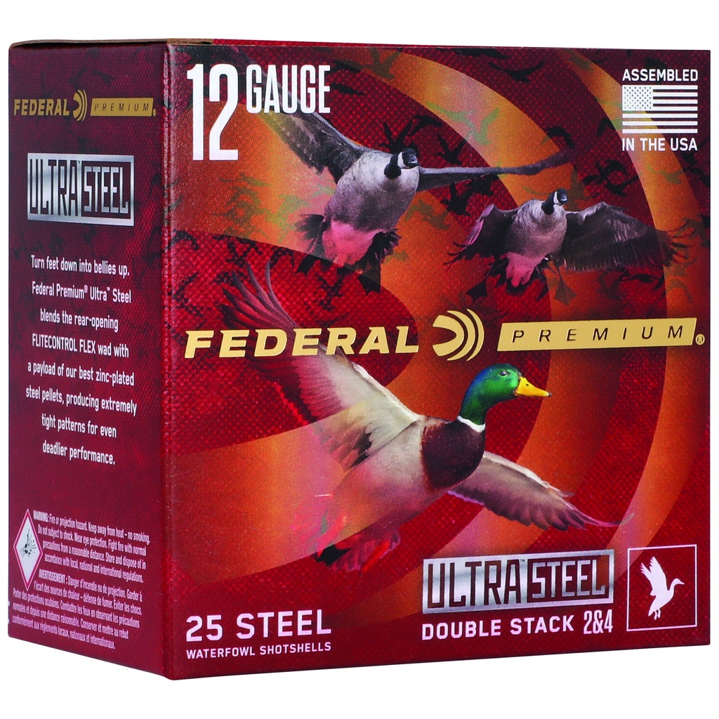 Federal FED ULT STL 12GA 3" 1.25OZ #2/#4 25 1