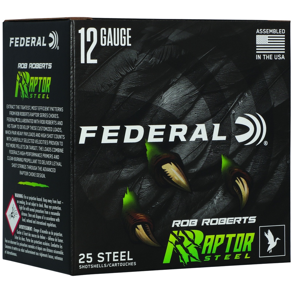Federal FED RAPTOR STEEL 12GA 3" 1.375OZ #3 1