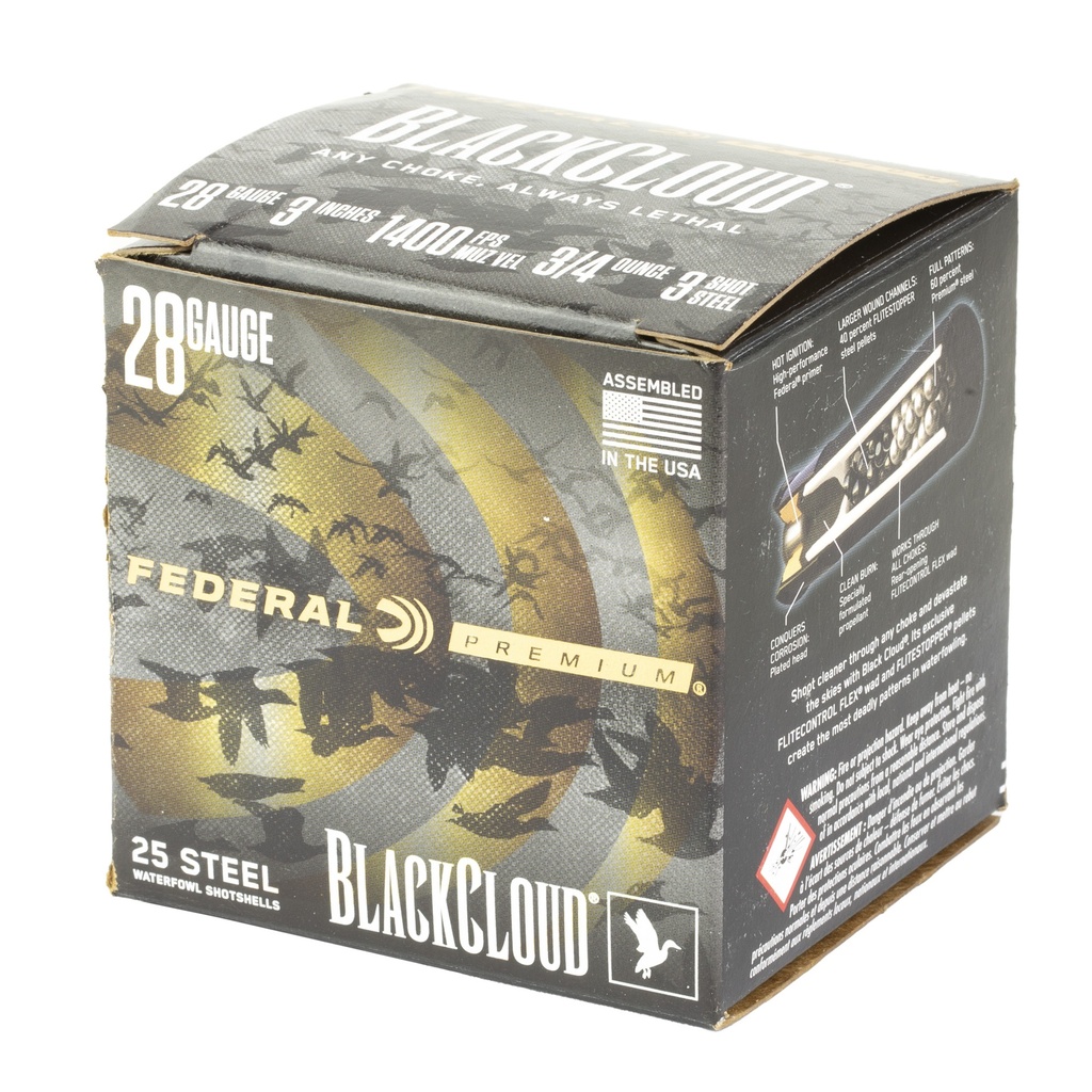 Federal FED BLK CLOUD 28GA 3" #3 25/250 2