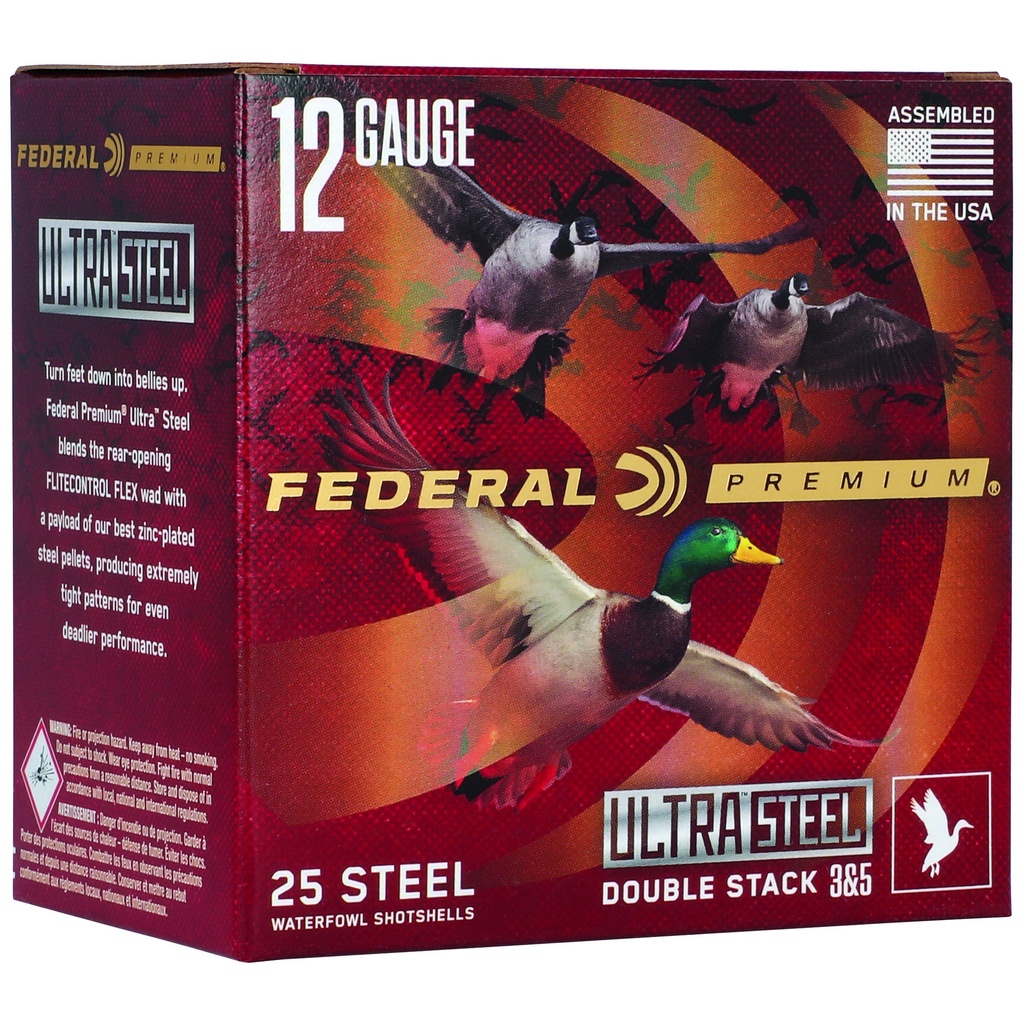 Federal FED ULT STL 12GA 3" 1.25OZ #3/#5 25 1