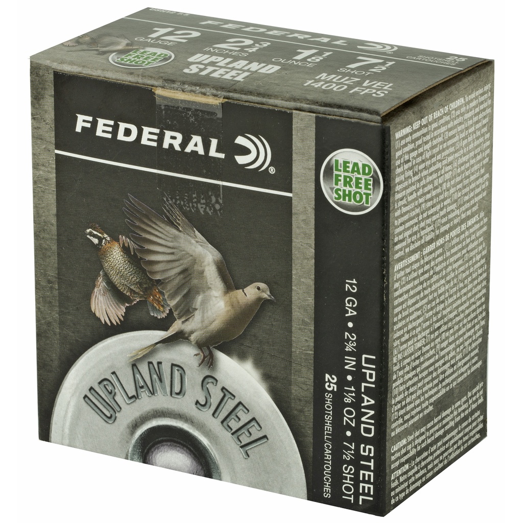 Federal FED UPLND STL 12GA 2.75" #7.5 25/250 2