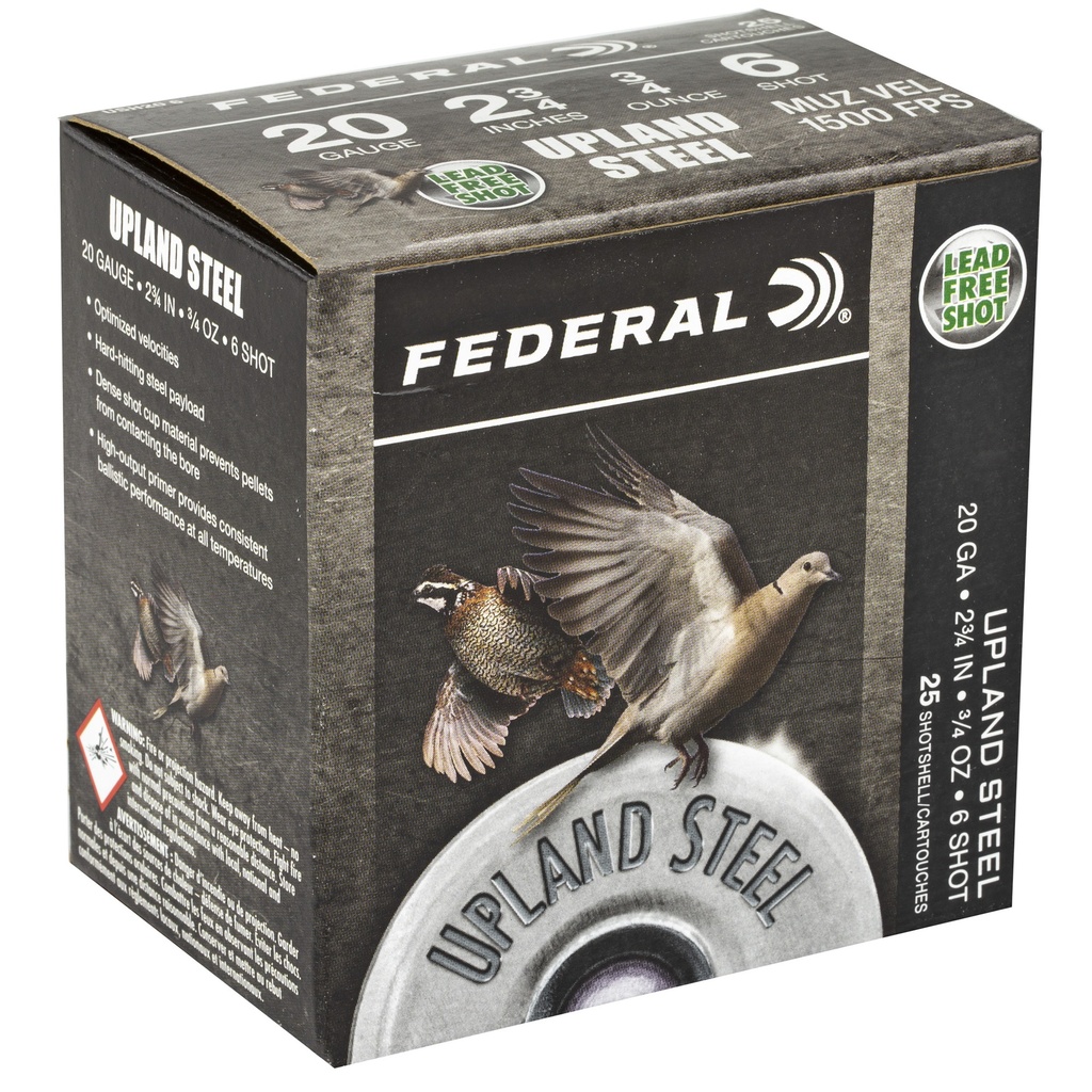 Federal FED UPLND STL 20GA 2.75" #6 25/250 1