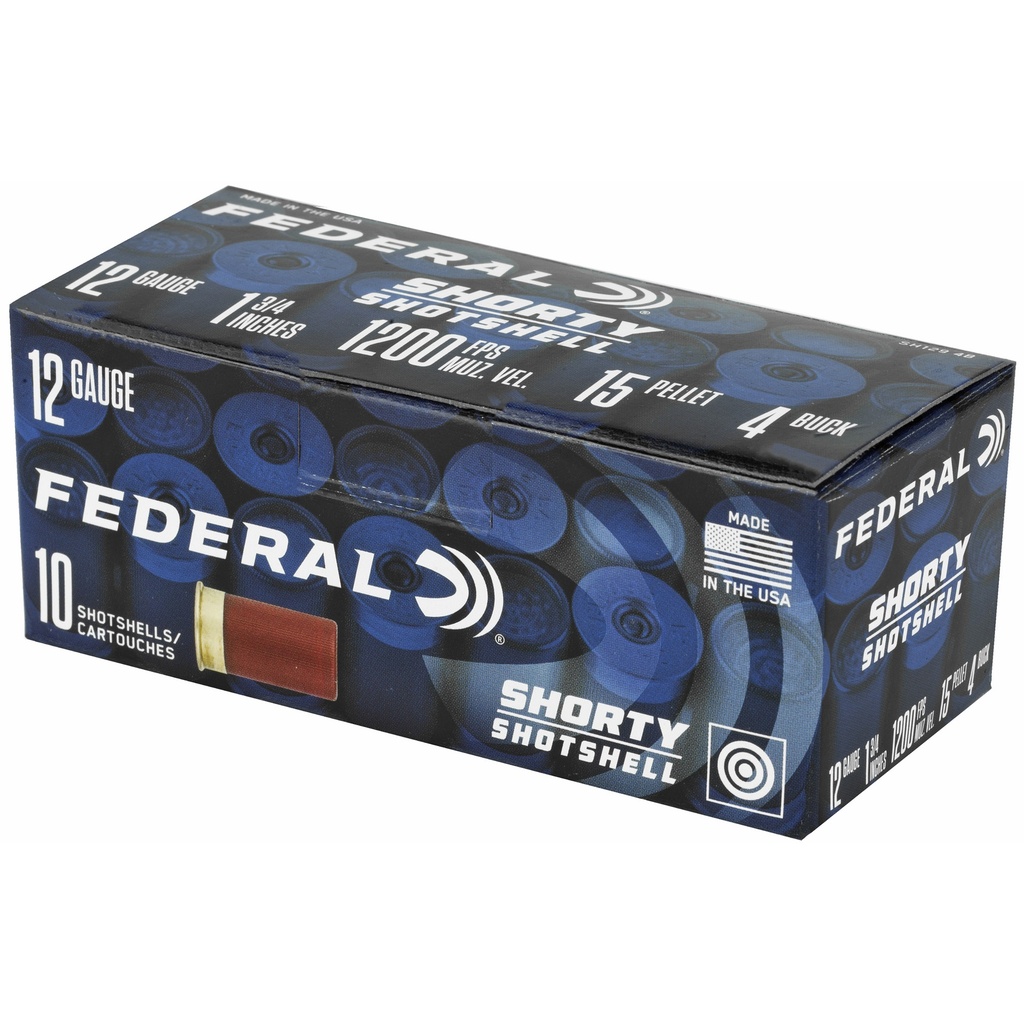 Federal FED SHRTY SS 12GA 1.75" 4BCK 10/100 2