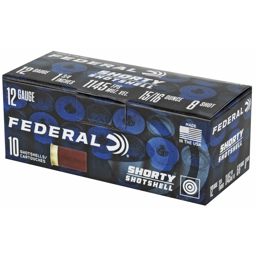 Federal FED SHRTY SS 12GA 1.75" 8SHOT 10/100 2