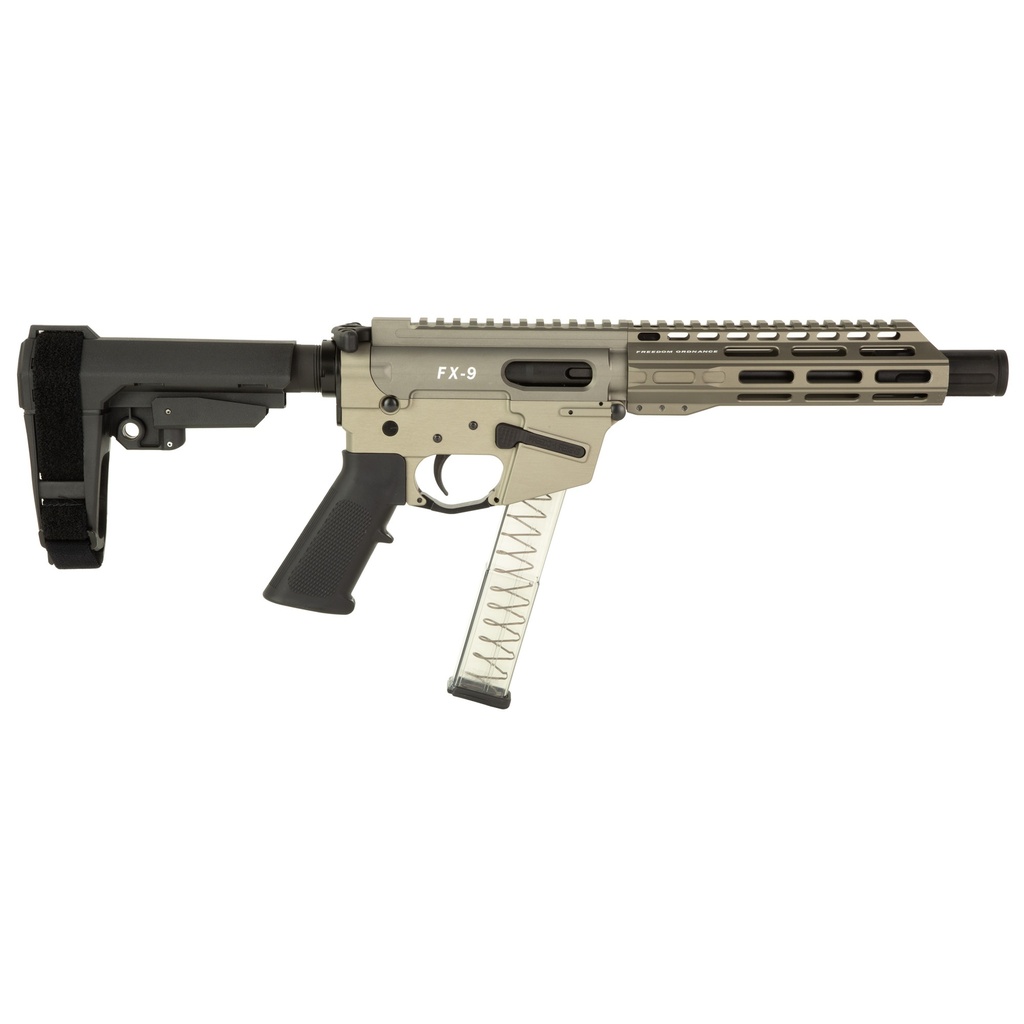 Freedom Ordnance FRD ORD FX9 SBA3 9MM 8" 32RD FDE 1