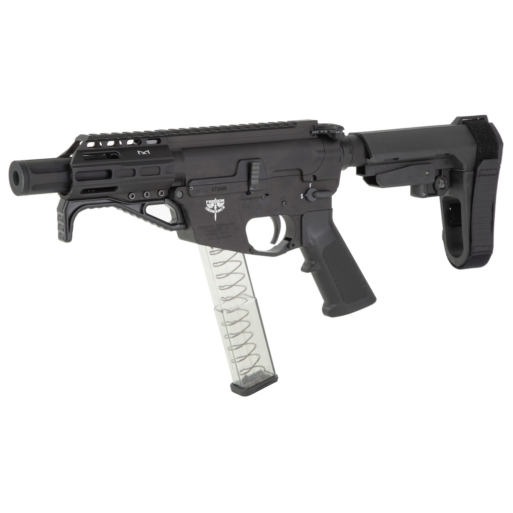 Freedom Ordnance FRD ORD FX9 SBA3 9MM 4" 32RD BLACK 2
