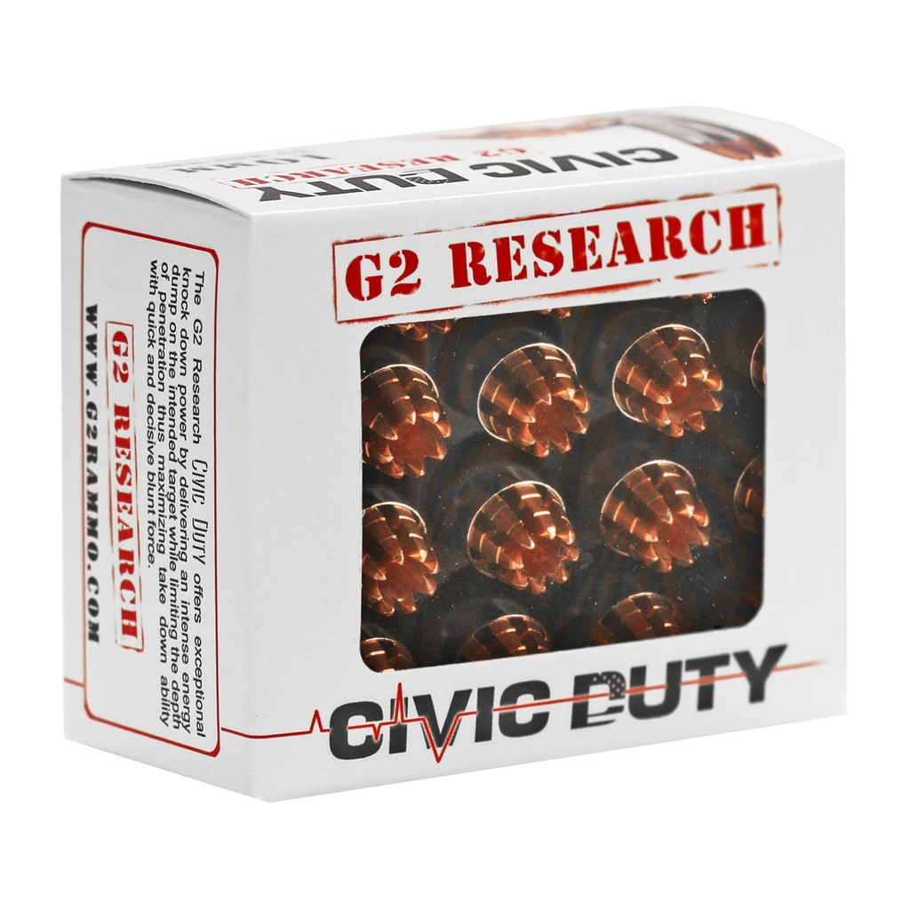 G2 Research G2R CIVIC DUTY 10MM 122GR 20/500 1