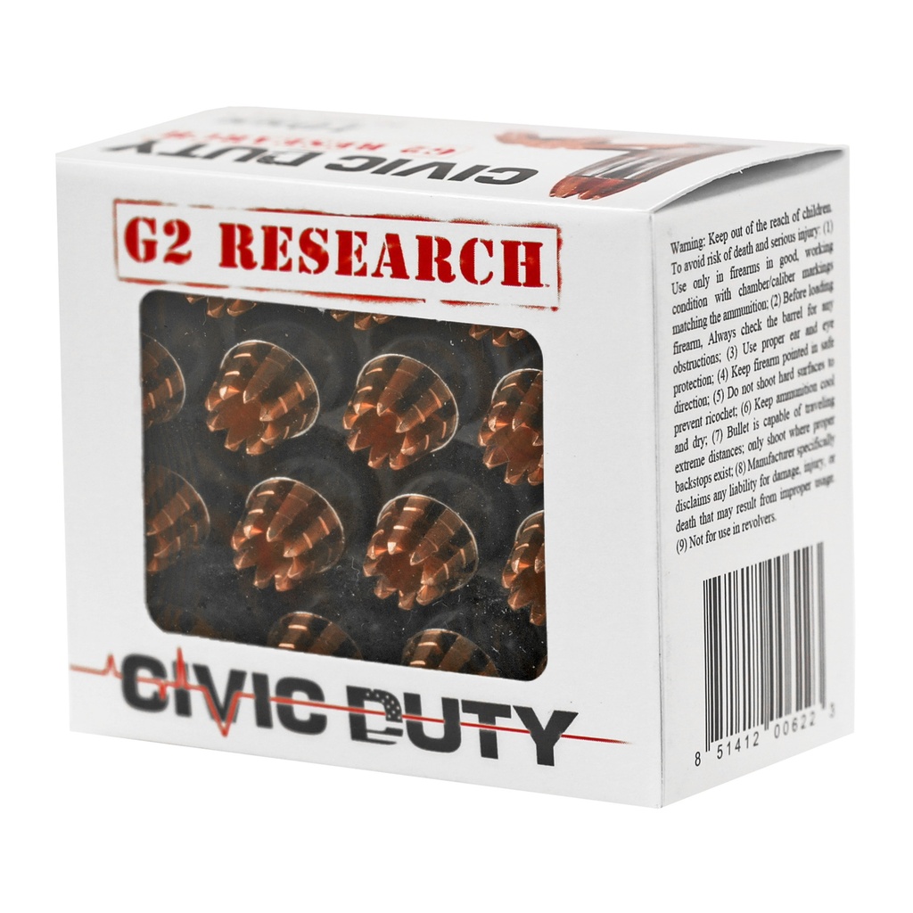 G2 Research G2R CIVIC DUTY 10MM 122GR 20/500 2