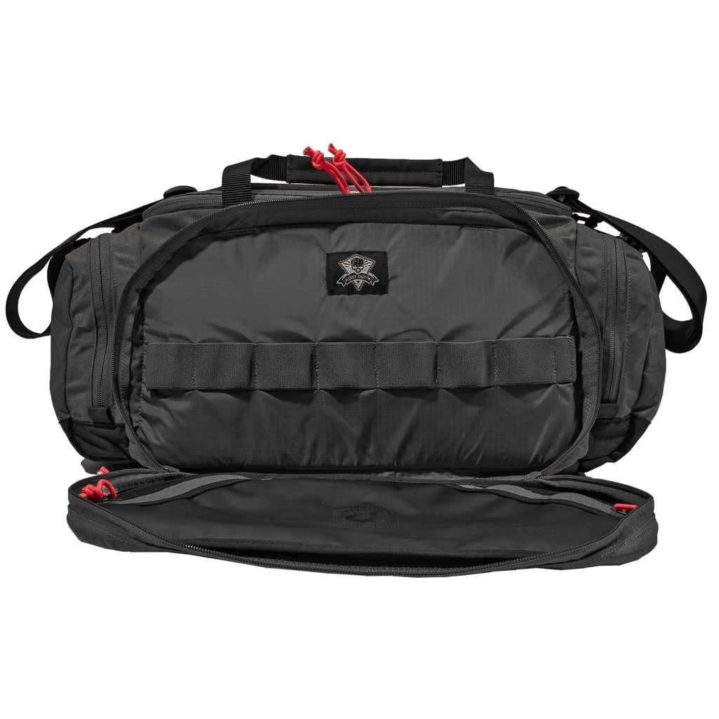 Grey Ghost Gear GGG RANGE BAG BLACK W/RED ZIPPER PUL 2