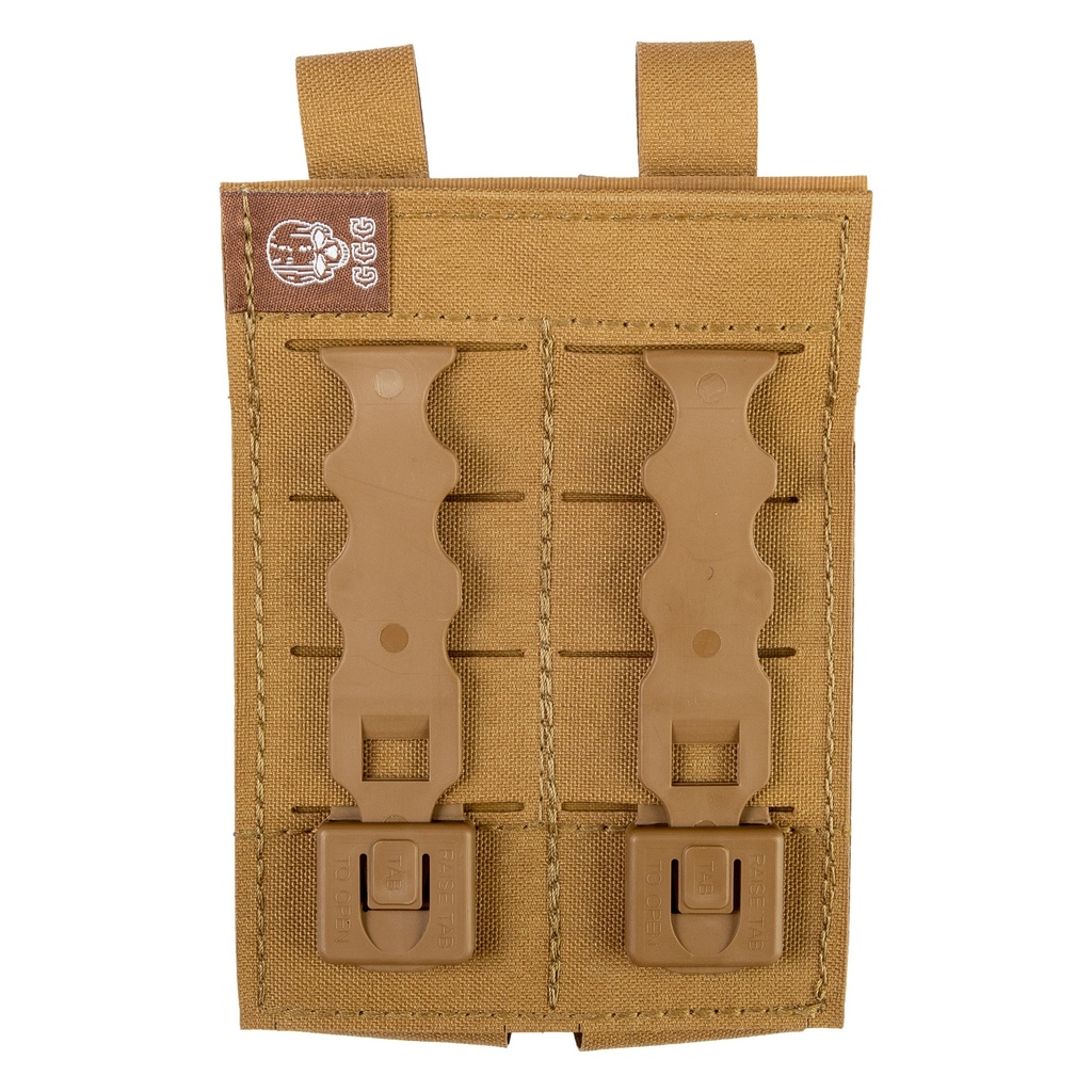Grey Ghost Gear GGG DOUBLE PISTOL MAG POUCH COY 1