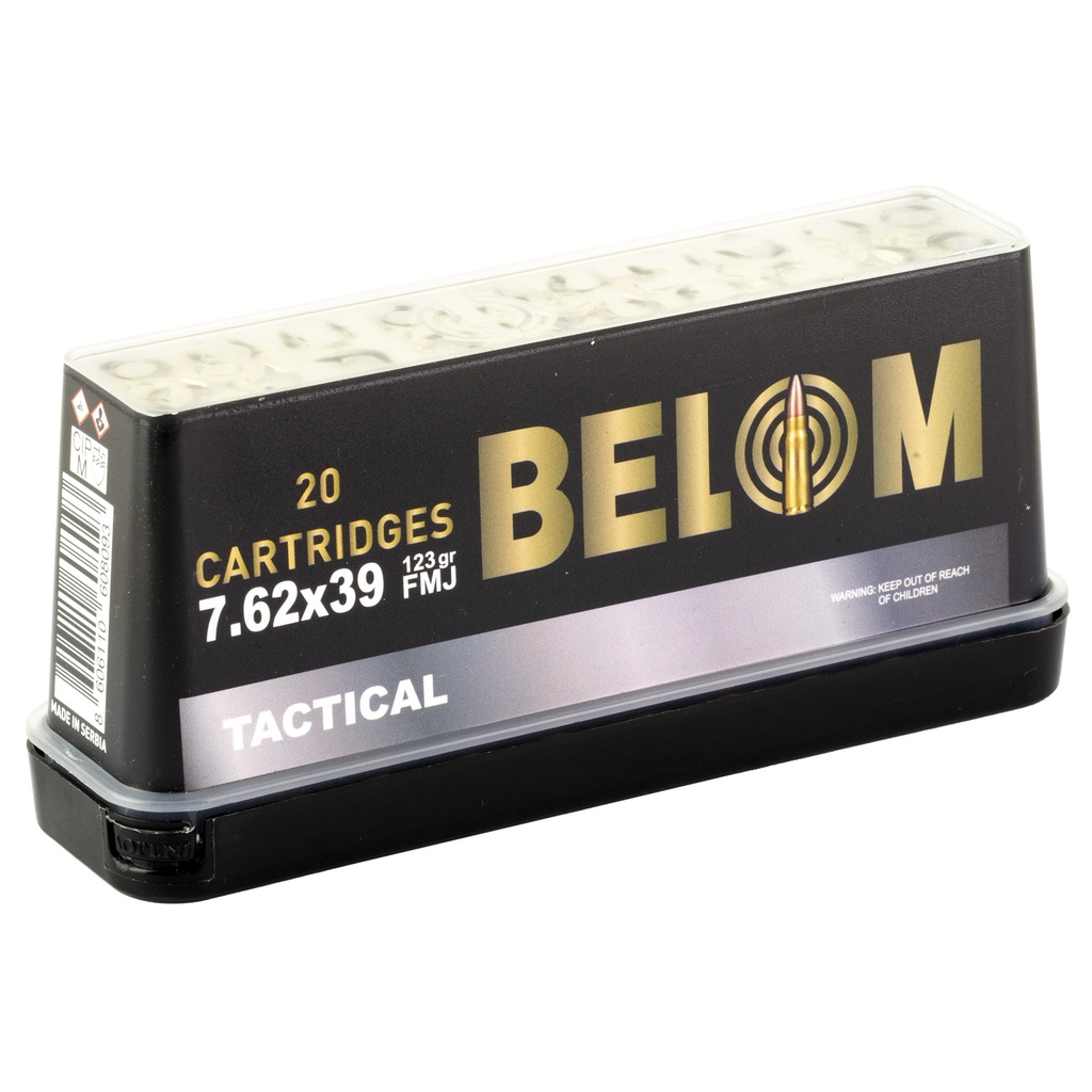 BELOM 7.62X39 BRASS 123GR FMJ 20/480 1