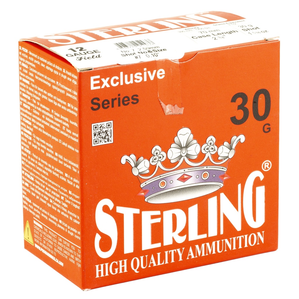 STERLING EXCLSV 12GA 2.75" #7 25/250 1