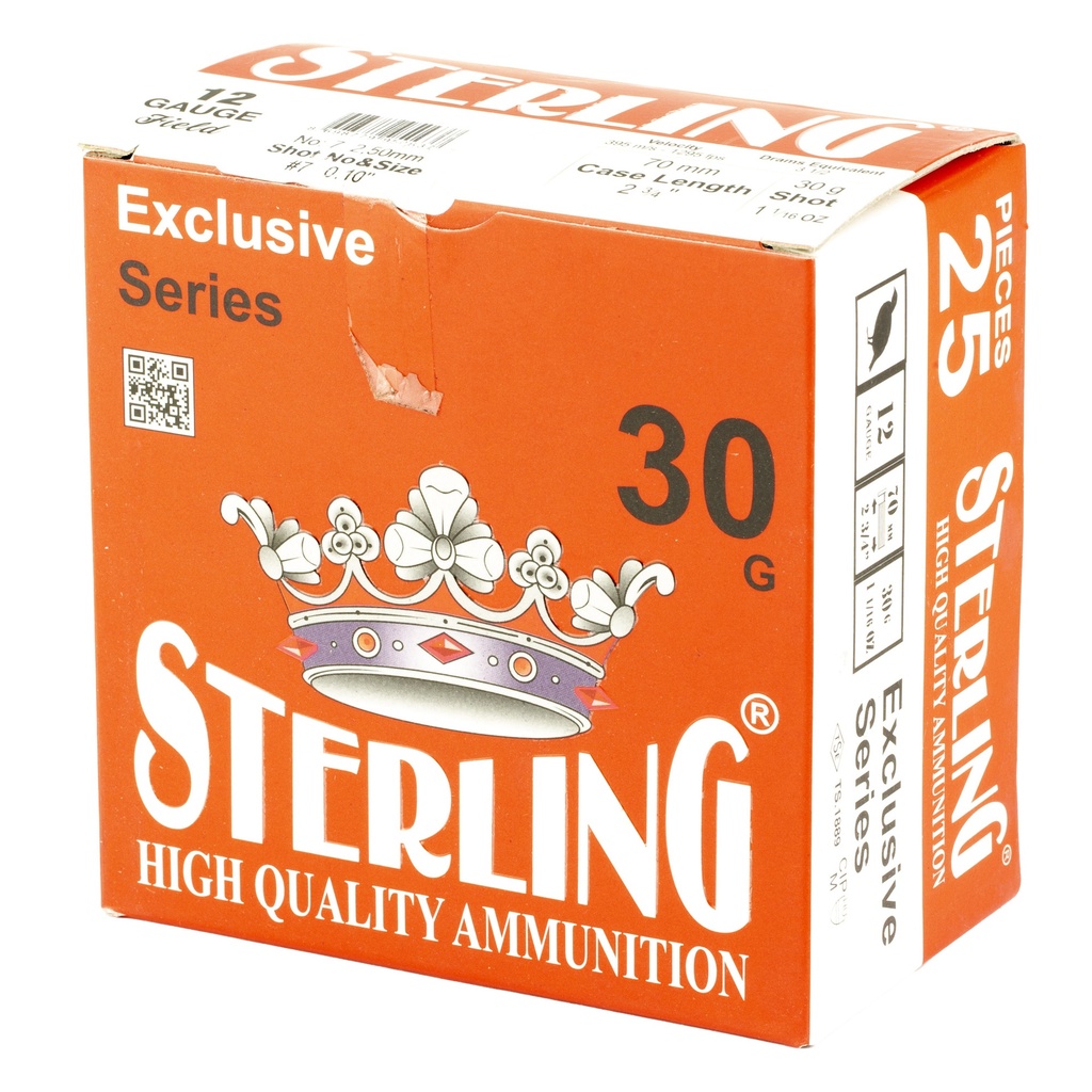 STERLING EXCLSV 12GA 2.75" #7 25/250 2