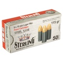 STERLING 9MM 115GR FMJ STEEL 50/1000 1