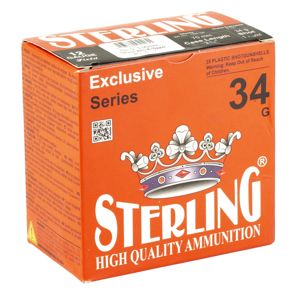 STERLING EXCLSV 12GA 2.75" #5 25/250 1