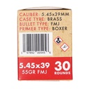 Global Ordnance GO 5.45X39MM 55GR FMJ BRASS 30/1350 1