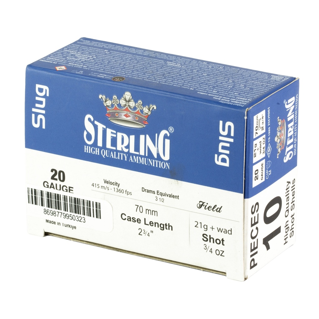 STERLING BIG GAME 20GA SLUG 10/200 2