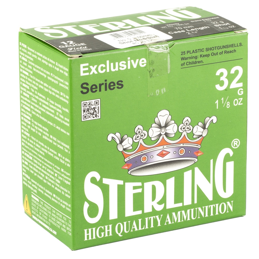 STERLING EXCLSV 12GA 2.75" #5 25/250 1