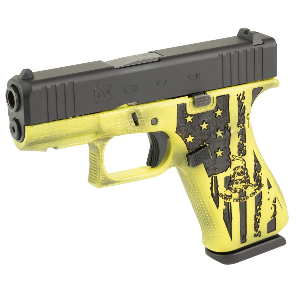GLOCK 43X 9MM 10RD GADSDEN FLAG 2