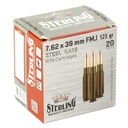 STERLING SC 762X39 123GR FMJ 20/1000 1